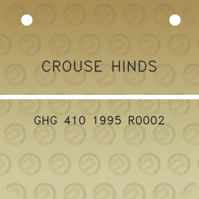 crouse-hinds-ghg-410-1995-r0002