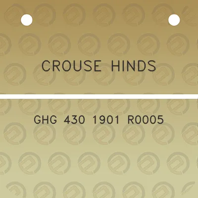 crouse-hinds-ghg-430-1901-r0005