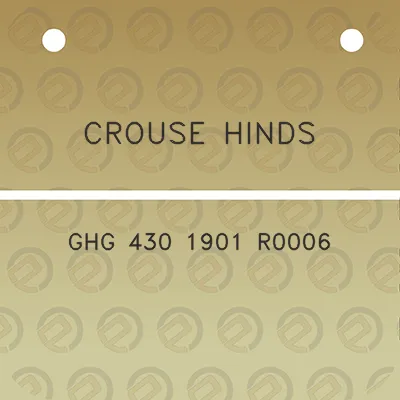 crouse-hinds-ghg-430-1901-r0006