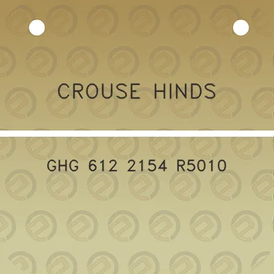 crouse-hinds-ghg-612-2154-r5010