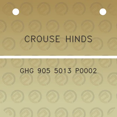 crouse-hinds-ghg-905-5013-p0002