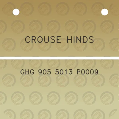 crouse-hinds-ghg-905-5013-p0009