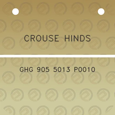 crouse-hinds-ghg-905-5013-p0010