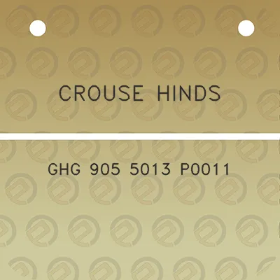 crouse-hinds-ghg-905-5013-p0011