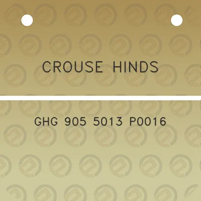 crouse-hinds-ghg-905-5013-p0016