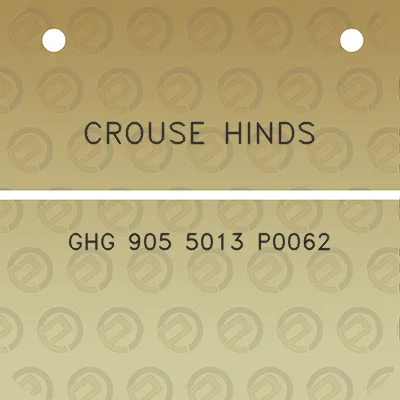 crouse-hinds-ghg-905-5013-p0062