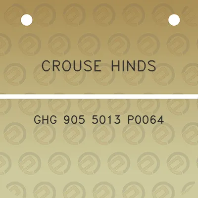 crouse-hinds-ghg-905-5013-p0064