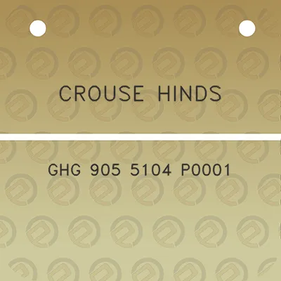 crouse-hinds-ghg-905-5104-p0001