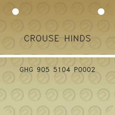 crouse-hinds-ghg-905-5104-p0002