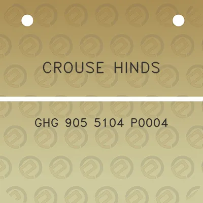 crouse-hinds-ghg-905-5104-p0004