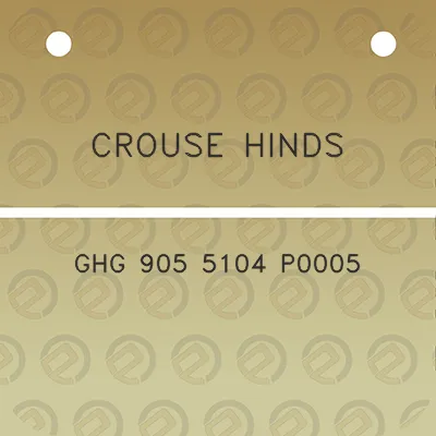 crouse-hinds-ghg-905-5104-p0005