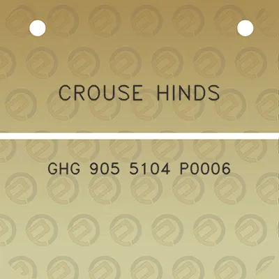 crouse-hinds-ghg-905-5104-p0006