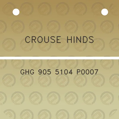 crouse-hinds-ghg-905-5104-p0007