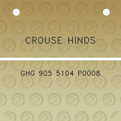 crouse-hinds-ghg-905-5104-p0008