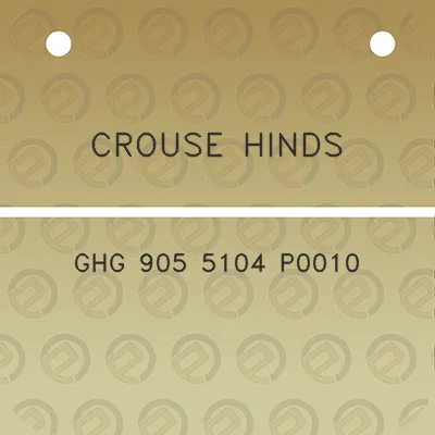 crouse-hinds-ghg-905-5104-p0010