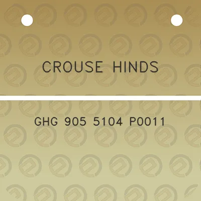 crouse-hinds-ghg-905-5104-p0011