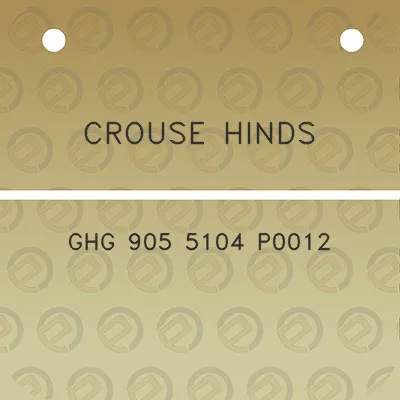 crouse-hinds-ghg-905-5104-p0012