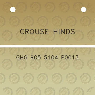 crouse-hinds-ghg-905-5104-p0013