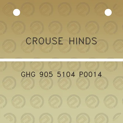 crouse-hinds-ghg-905-5104-p0014