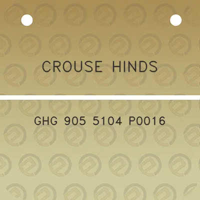 crouse-hinds-ghg-905-5104-p0016