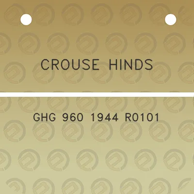 crouse-hinds-ghg-960-1944-r0101