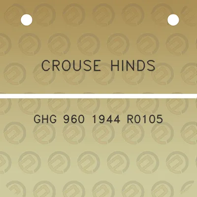 crouse-hinds-ghg-960-1944-r0105