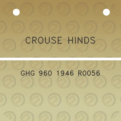 crouse-hinds-ghg-960-1946-r0056