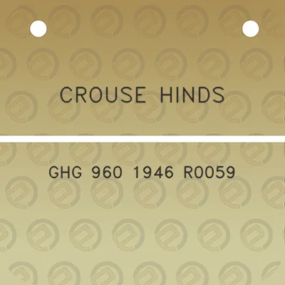 crouse-hinds-ghg-960-1946-r0059