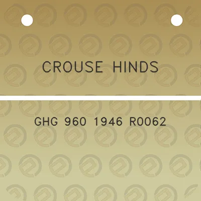 crouse-hinds-ghg-960-1946-r0062