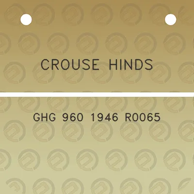 crouse-hinds-ghg-960-1946-r0065