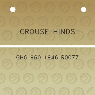 crouse-hinds-ghg-960-1946-r0077