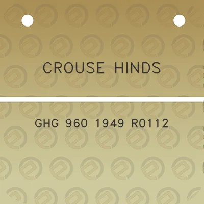 crouse-hinds-ghg-960-1949-r0112