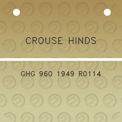 crouse-hinds-ghg-960-1949-r0114