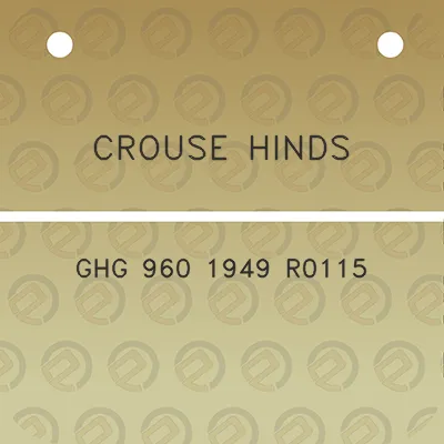 crouse-hinds-ghg-960-1949-r0115