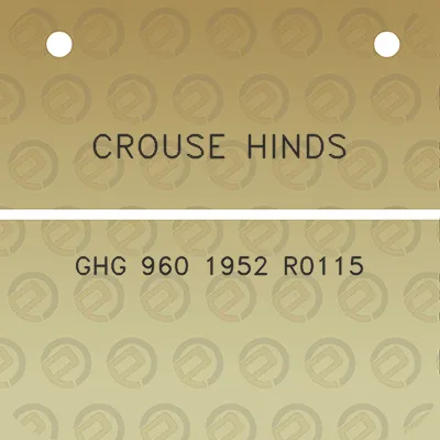 crouse-hinds-ghg-960-1952-r0115