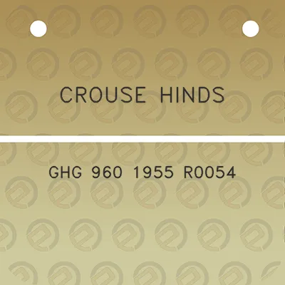 crouse-hinds-ghg-960-1955-r0054