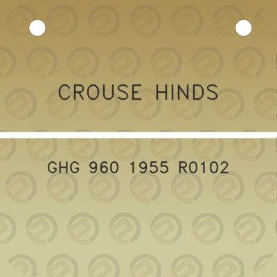 crouse-hinds-ghg-960-1955-r0102