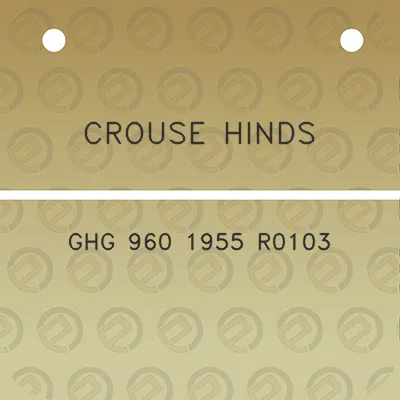 crouse-hinds-ghg-960-1955-r0103