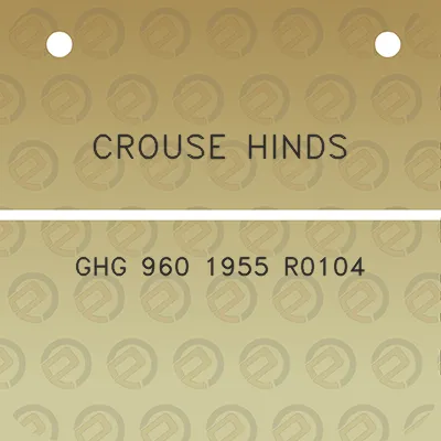 crouse-hinds-ghg-960-1955-r0104