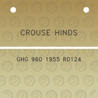 crouse-hinds-ghg-960-1955-r0124