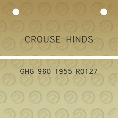 crouse-hinds-ghg-960-1955-r0127