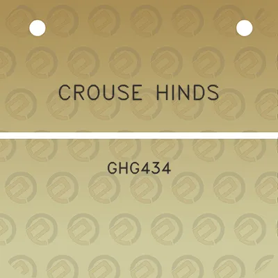 crouse-hinds-ghg434