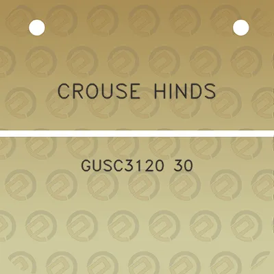 crouse-hinds-gusc3120-30