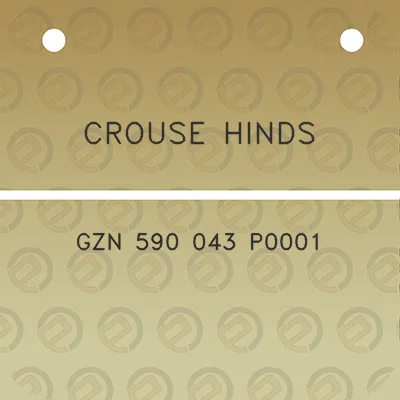 crouse-hinds-gzn-590-043-p0001