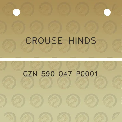 crouse-hinds-gzn-590-047-p0001