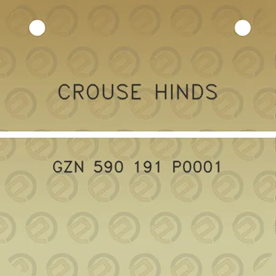 crouse-hinds-gzn-590-191-p0001