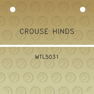 crouse-hinds-mtl5031