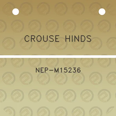 crouse-hinds-nep-m15236