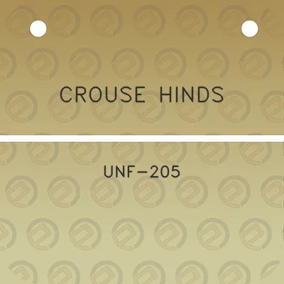 crouse-hinds-unf-205