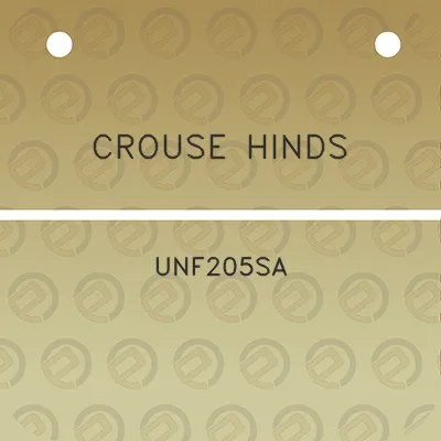 crouse-hinds-unf205sa